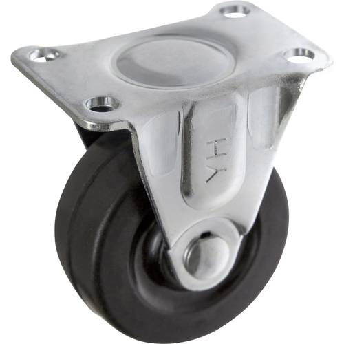 TOOLCRAFT TO-5137890 Bockrolle mit Anschraubplatte 50 mm Gummi Tragfähigkeit (max.): 50 kg