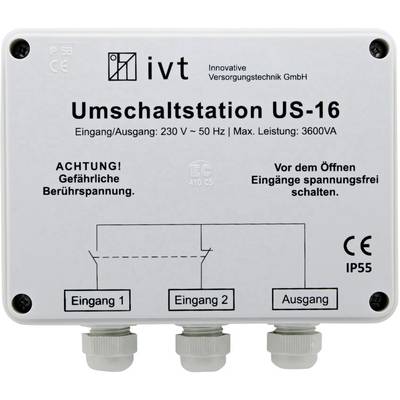 IVT Umschaltstation US-12N 2760 VA 18202 130 mm x 130 mm x 60 mm Passend  für Modell (Wechselrichter):Universal