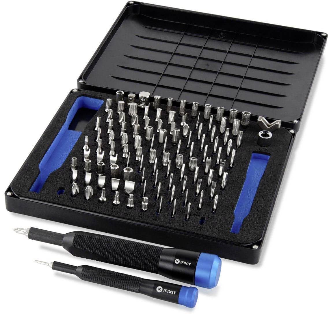iFixit Manta Kit EU145392 Bit-Set 112teilig Schlitz, Kreuzschlitz Pozidriv, Kreuzschlitz Phillips, Pentalobe, Innen-Sech-0