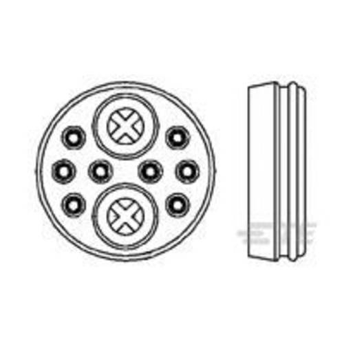 TE Connectivity 213900-1 Rundstecker Flanschbuchse Gesamtpolzahl: 10 Serie (Rundsteckverbinder): CPC 1 St.
