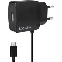 Image of LogiLink Power Adapter Micro PA0146 USB-Ladegerät Steckdose Ausgangsstrom (max.) 2000 mA 2 x USB, Micro-USB-Stecker