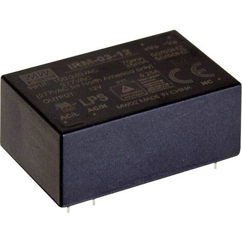 MEAN WELL IRM-03-5 AC/DC-Printnetzteil 5 V/DC 600 mA 3 W