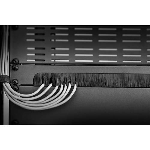 Renkforce RF-3429142 19 Zoll Netzwerkschrank-Bürstenleiste 1 HE Schwarz