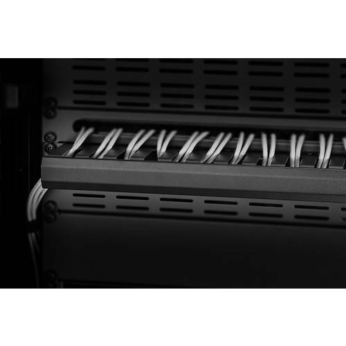 Renkforce RF-3429150 19 Zoll Netzwerkschrank-Kabelführung 1 HE Schwarz