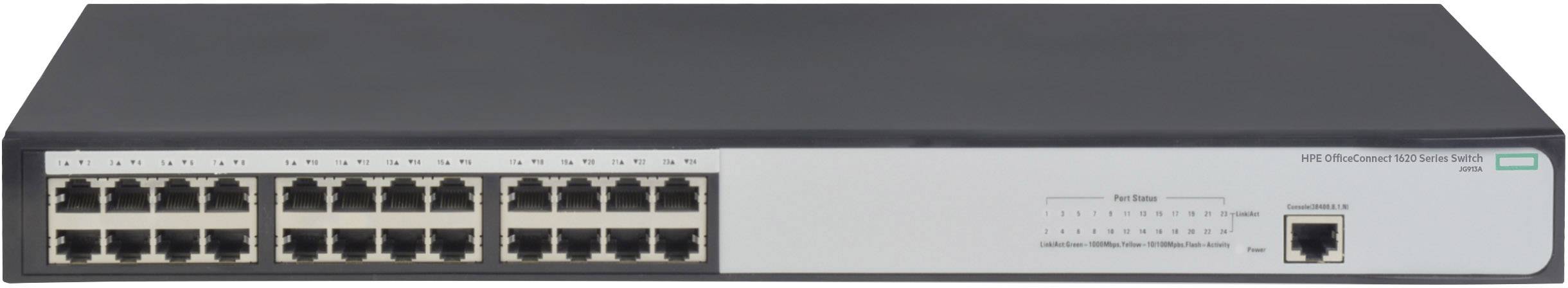 Hewlett Packard Enterprise JG913A#ABB HPE 1620-24G - Switch - verwaltet - 24 x Netzwerk Switch