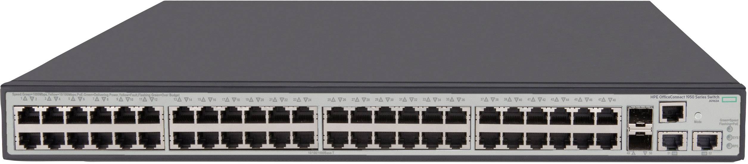 HP 1950-48G-2SFP+-2XGT-PoE+(370W) Switch (JG963A)