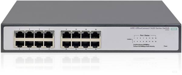 Hewlett Packard Enterprise JH016A#ABB HPE 1420-16G - unmanaged Netzwerk Switch  32 Gbit/s