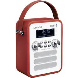 DAB+ kapesní rádio Lenco PDR-050RD, AUX, Bluetooth, červená