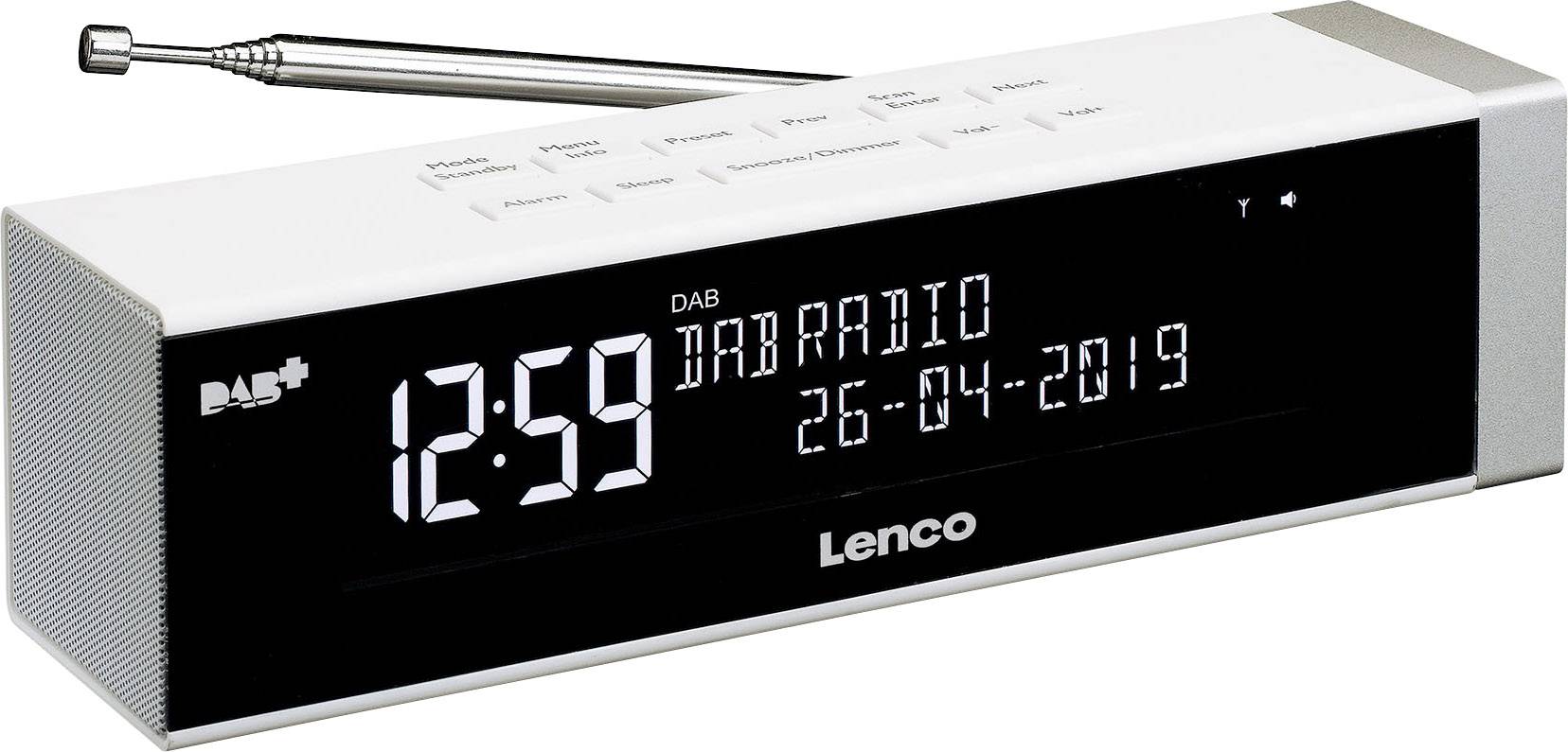 Lenco Cr 630wh Radiowecker Dab Ukw Usb Akku Ladefunktion Weiss Kaufen