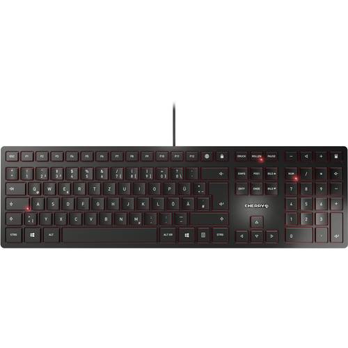 CHERRY KC6000 Slim USB Tastatur Deutsch, QWERTZ Schwarz