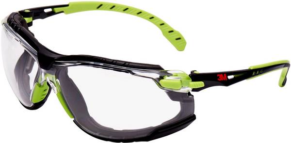3M Solus S1201SGAFKT Schutzbrille mit Antibeschlag-Schutz Schwarz, Grün EN 166 DIN 166