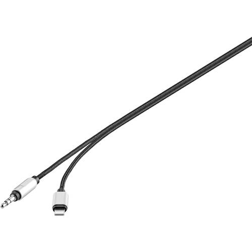 Renkforce RF-3432028 Apple Lightning / Klinke Audio Anschlusskabel [1x Apple Lightning-Stecker - 1x Klinkenstecker 3.5 m...