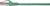 Ein grünes Ethernet-Kabel mit einem roten Clip zeigt eine Nahaufnahme der Netzwerkschnittstelle.