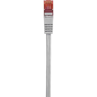 Ein Netzwerkkabel mit rotem RJ45-Stecker, das zur Verbindung von Geräten in einem lokalen Netzwerk verwendet wird.