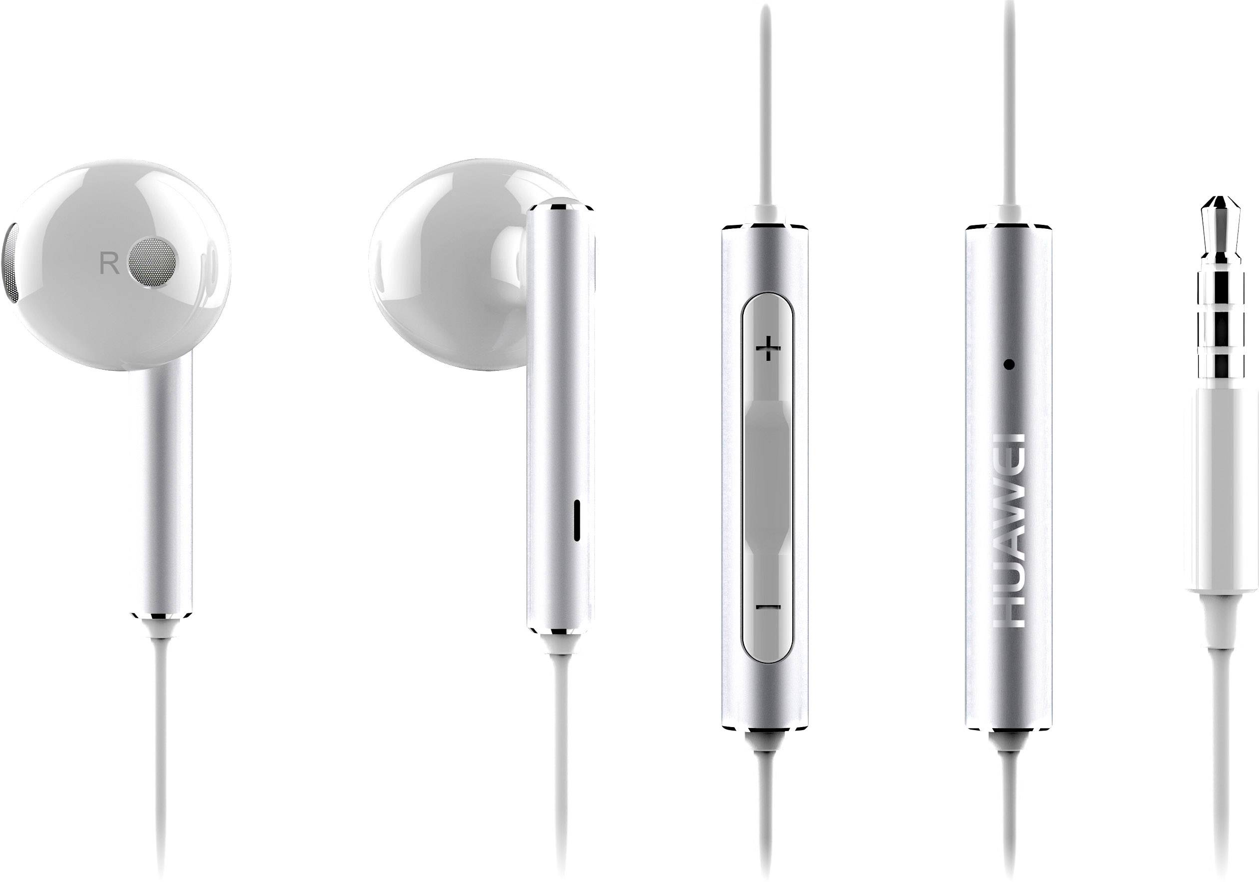 Huawei AM116, Kopfhörer, im Ohr, Anrufe & Musik, Silber, Weiß, Binaural, Digital-3