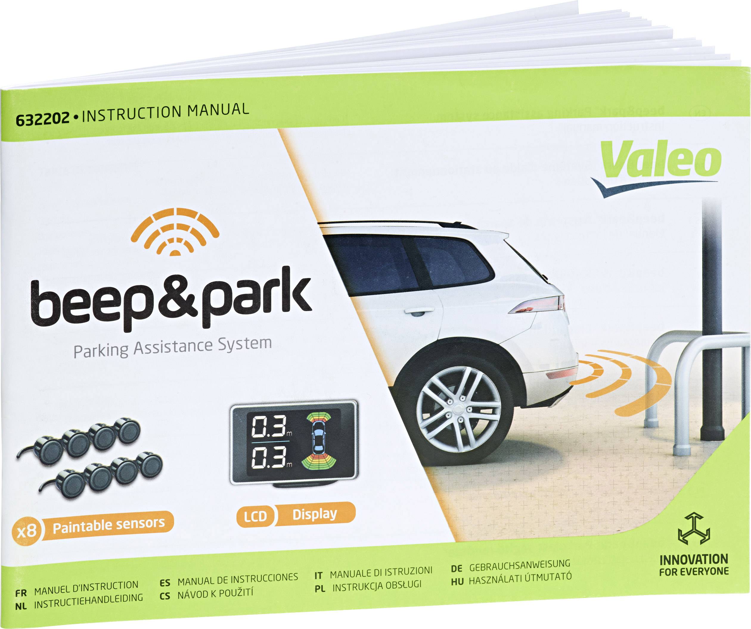 Nachrüstsatz Einparkhilfe vorne hinten 12 V 8 Sensoren VALEO für u.a. BMW 5er-1