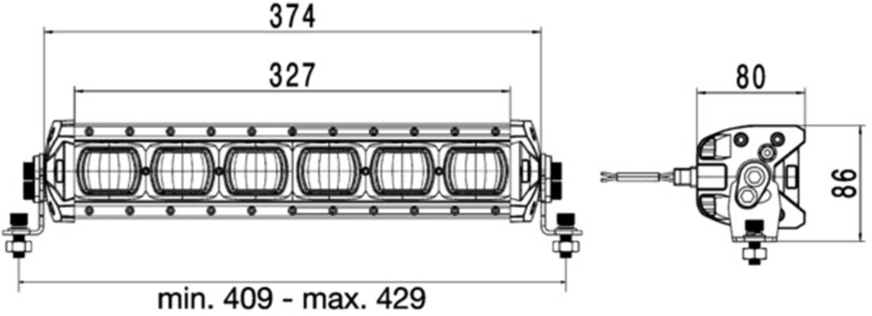Arbeitsscheinwerfer 12 V 44 W LED 6.500 K 2.000 lm HELLA universell einsetzbar-3