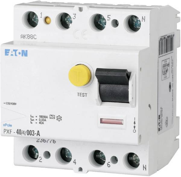Eaton 236778 PXF-40/4/03-A FI-Schutzschalter  A   4polig 40 A 0.3 A 400 V/AC