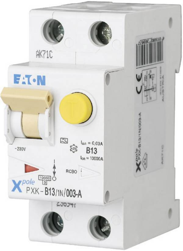 Eaton 236963 FI-Schutzschalter/Leitungsschutzschalter    2polig 13 A 0.03 A 240 V/AC