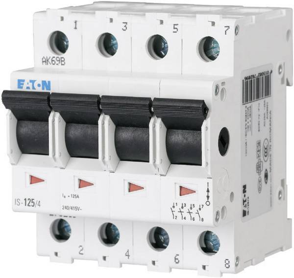Hauptschalter 4polig 25 A 4 Öffner, 4 Schließer 240 V/AC Eaton 276265