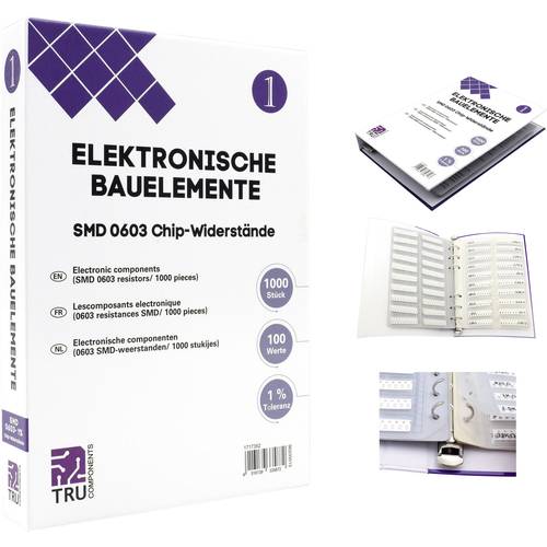TRU COMPONENTS TC-6869408 TC-6869408 Sortiments-Album SMD 0603 0.1 W 1 % 1000 Teile