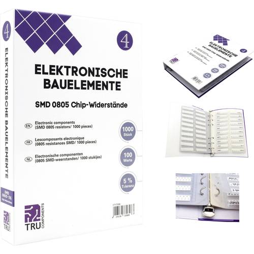 Thumbnail - TRU COMPONENTS TC-6869424 TC-6869424 Sortiments-Album SMD 0805 0.125 W 5 % 1000 Teile