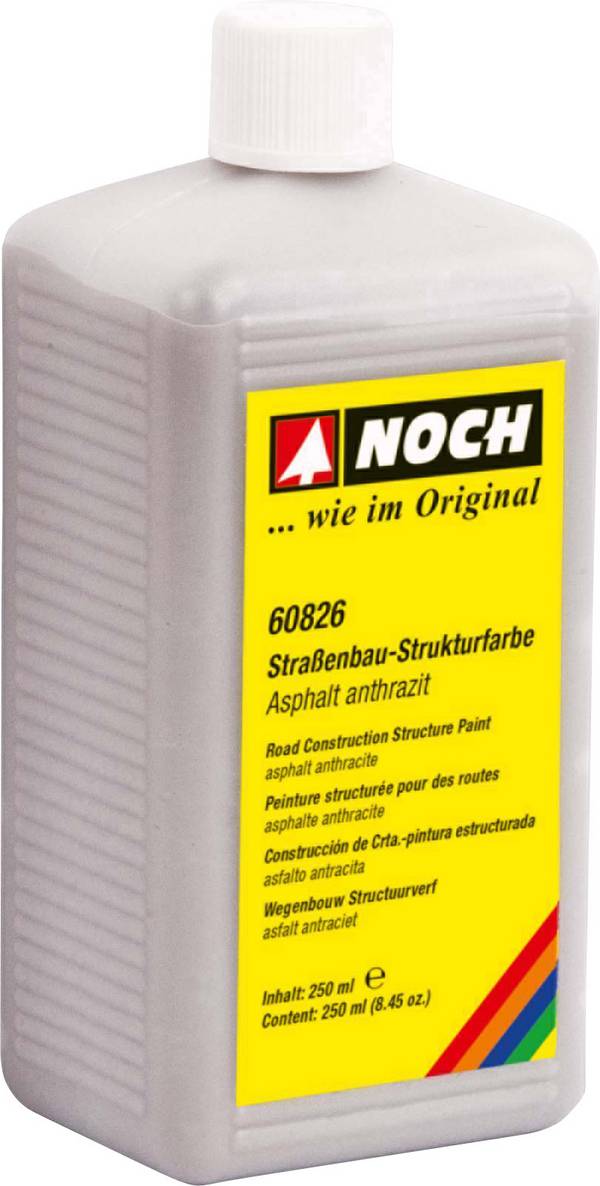 NOCH 60826 Modellbahn-Strukturfarbe Asphalt, Anthrazit  250 ml