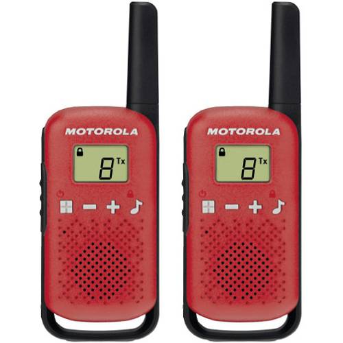 Motorola Solutions Motorola TALKABOUT T42 two-way radio 16 channels Black Red TALKABOUT T42 rot PMR-Handfunkgerät 2er Se...