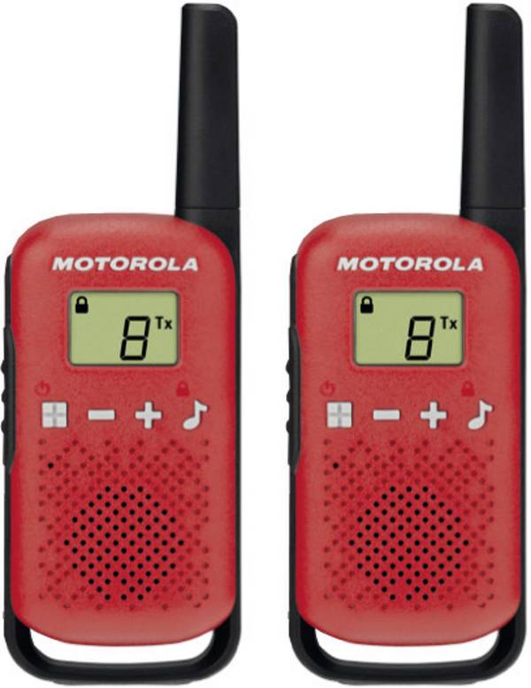 Motorola Solutions B4P00811RDKMAW TALKABOUT T42 rot PMR-Handfunkgerät 2er Set