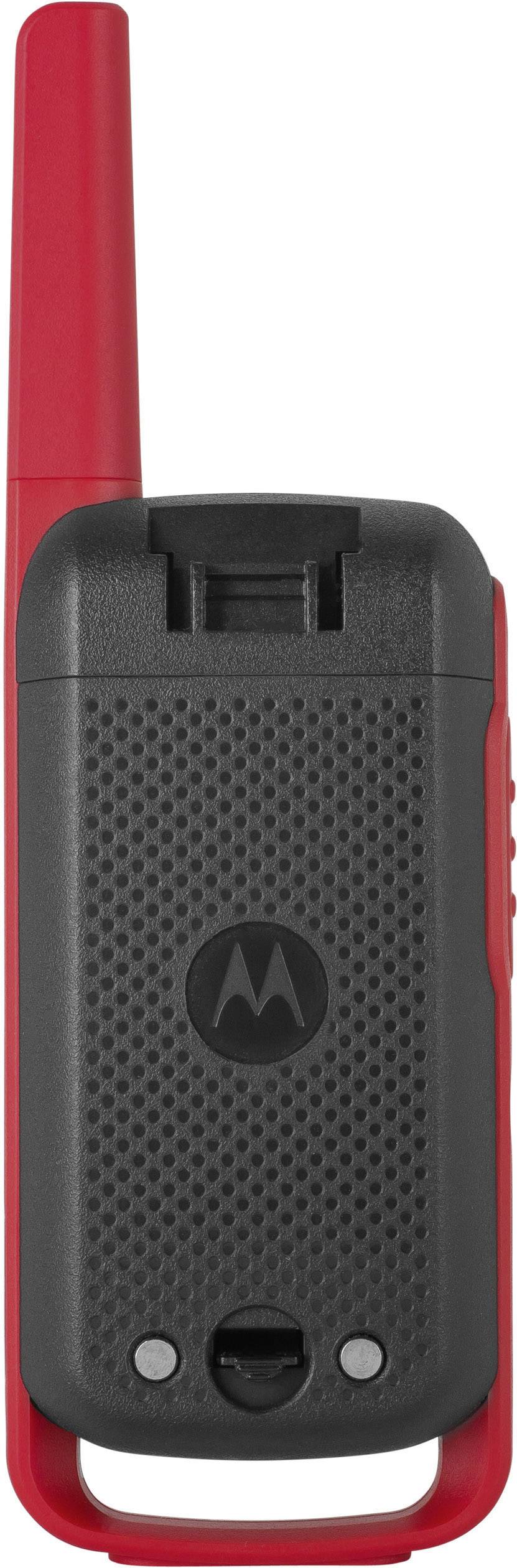 MOTOROLA SOLUTIONS - Motorola Talkabout T62 - Tragbar - Zwei-Wege Funkgerät - PMR - 446 MHz - 16 Kanäle - Schwarz, Rot (-1