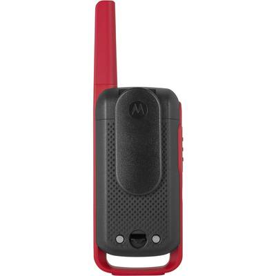 MOTOROLA SOLUTIONS - Motorola Talkabout T62 - Tragbar - Zwei-Wege Funkgerät - PMR - 446 MHz - 16 Kanäle - Schwarz, Rot (-2