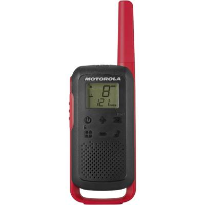 MOTOROLA SOLUTIONS - Motorola Talkabout T62 - Tragbar - Zwei-Wege Funkgerät - PMR - 446 MHz - 16 Kanäle - Schwarz, Rot (-4