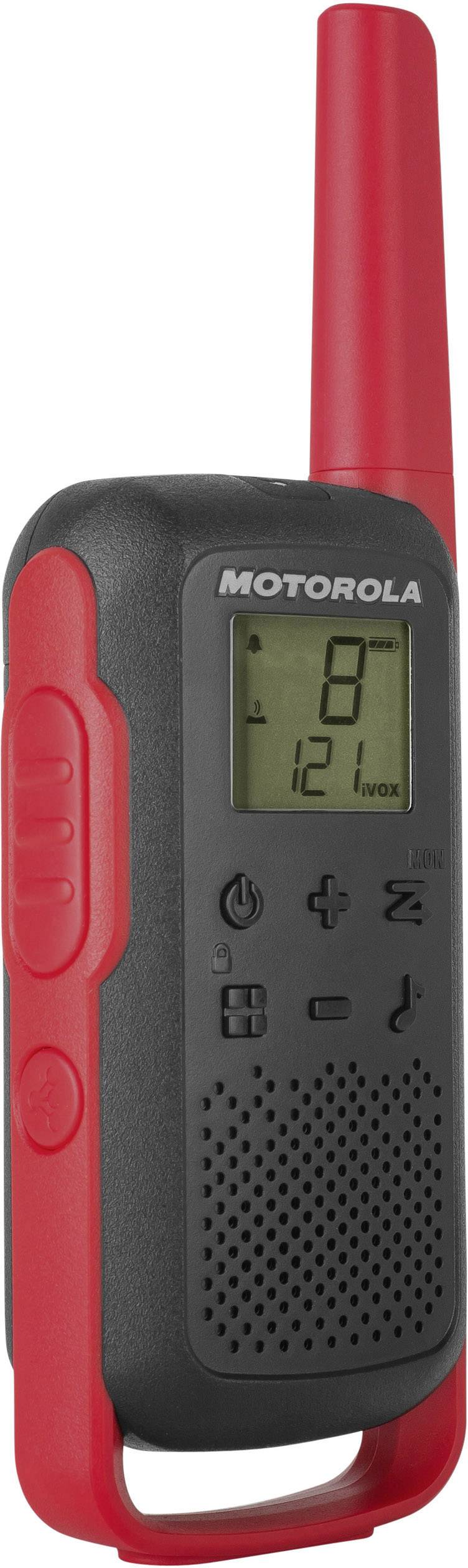 MOTOROLA SOLUTIONS - Motorola Talkabout T62 - Tragbar - Zwei-Wege Funkgerät - PMR - 446 MHz - 16 Kanäle - Schwarz, Rot (-7
