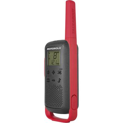 MOTOROLA SOLUTIONS - Motorola Talkabout T62 - Tragbar - Zwei-Wege Funkgerät - PMR - 446 MHz - 16 Kanäle - Schwarz, Rot (-8