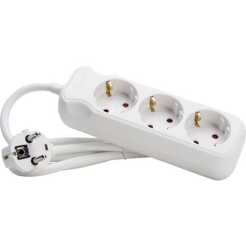 Kopp 128613003 Steckdosenleiste 3fach Arktis-Weiß Schutzkontakt 1 St.