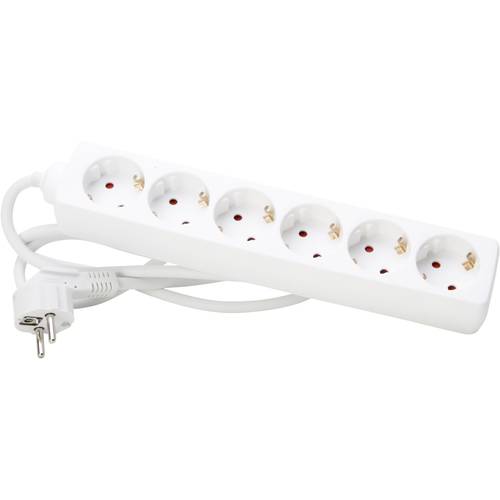 Kopp 120613005 Steckdosenleiste 6fach Arktis-Weiß Schutzkontakt 1 St.