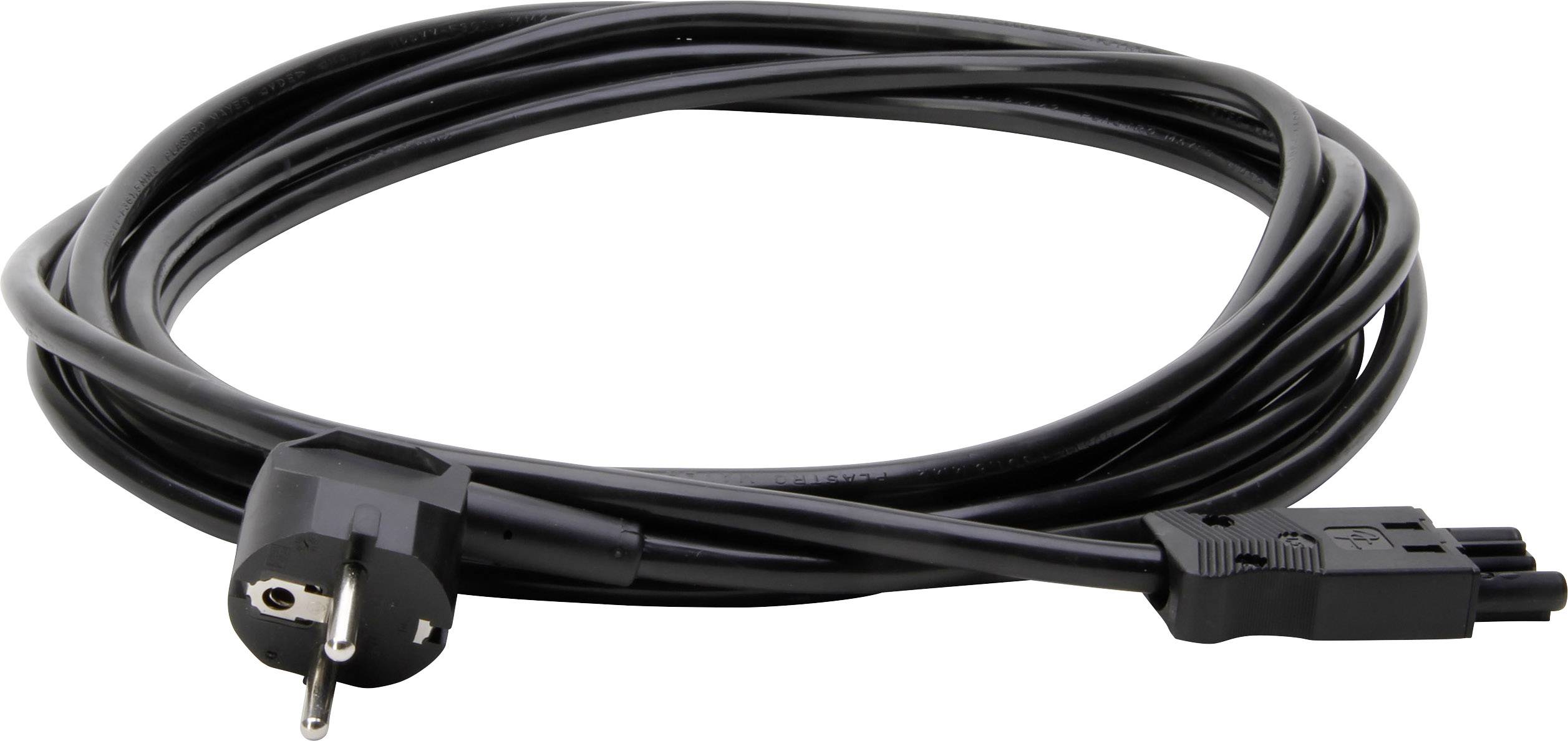 Kopp 226405041 1 Stück Netzkabel Schwarz 5.00 m-0