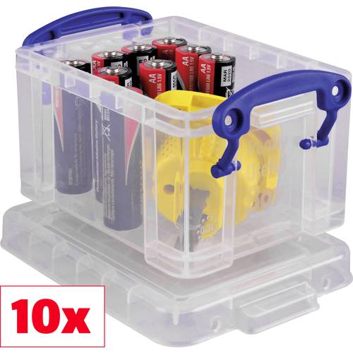 Really Useful Box Aufbewahrungsbox 0.3C Transparent 0.3 l (B x H x T) 120 x 65 x 85 mm 10 St.