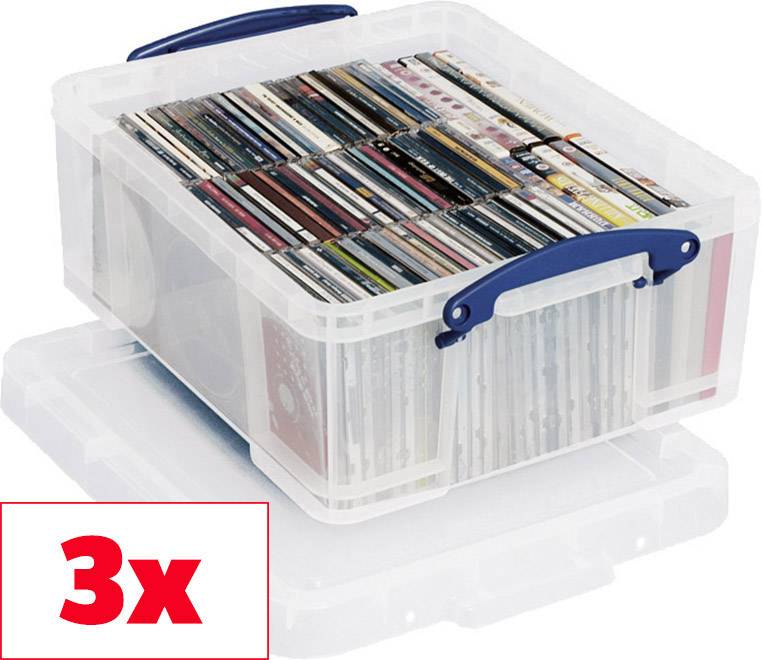 Really Useful Aufbewahrungsboxen-Set transparent