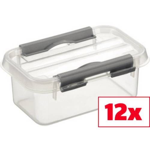 Helit Aufbewahrungsbox Sunware Q-line Transparent 0.5 l (B x H x T) 100 x 63 x 150 mm 12 St.