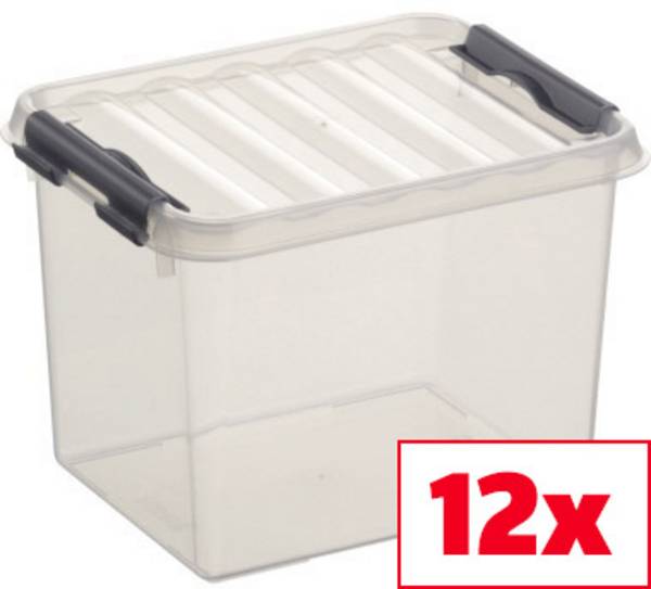 Helit Aufbewahrungsbox Sunware Q-line Transparent 3 l (B x H x T) 15 x 14 x 20 cm 12 St.