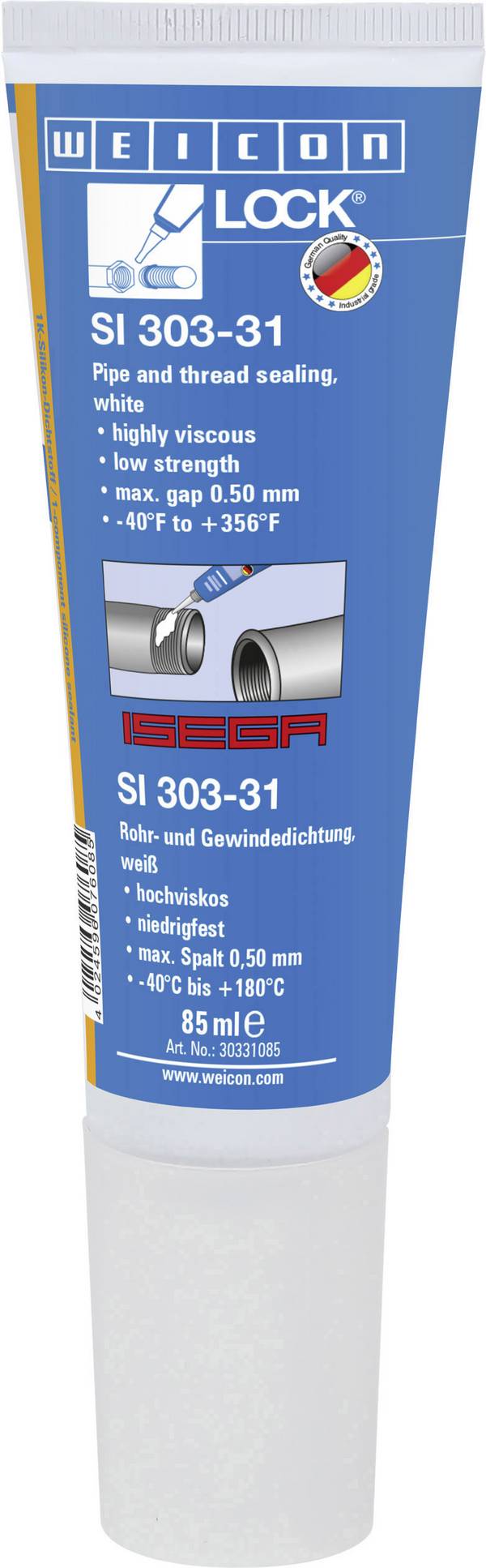 WEICON SI 303-31 Gewindedichtung  10050555 85 ml