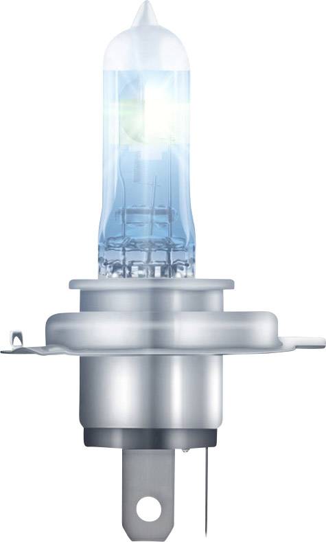 Glühbirne mit blauem Glas, zeigt eine Halogenlampe.