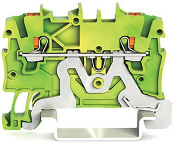 WAGO 2200-1207 Schutzleiterklemme 3.50 mm Push-In-Klemme Grün, Gelb 100 St.