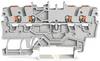 WAGO 2200-1401 Durchgangsklemme 3.50 mm Push-In-Klemme Grau 100 St.