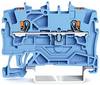 WAGO 2201-1204 Durchgangsklemme 4.20 mm Push-In-Klemme Blau 100 St.