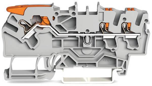 WAGO 2102-5301 Durchgangsklemme 5.20 mm Push-In-Klemme  Grau 50 St.