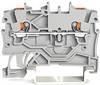 WAGO 2200-1201 Durchgangsklemme 3.50 mm Push-In-Klemme Grau 100 St.