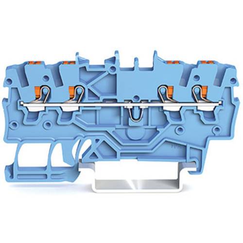 Thumbnail - WAGO 2204-1303 - 3-Leiter-Durchgangsklemme, mit Drücker 4 mm², rot