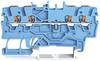 WAGO 2200-1404 Durchgangsklemme 3.50 mm Push-In-Klemme Blau 100 St.